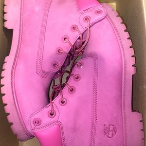 Pink Timberland Boots